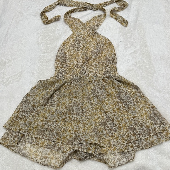 Pants - Floral Halter Romper